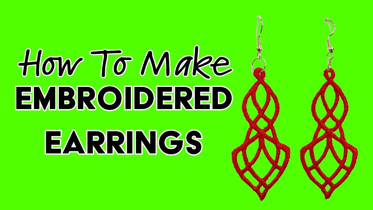 Step-by-Step Tutorial: How to Make Machine Embroidered Earrings