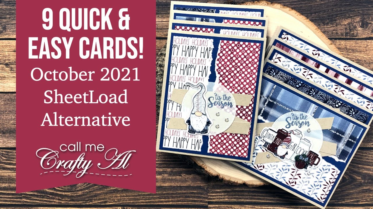 A SheetLoad Alternative | 9 Cards Using @Not2ShabbyShop 6x6 Papers | October 2021 #SUYSOct2021
