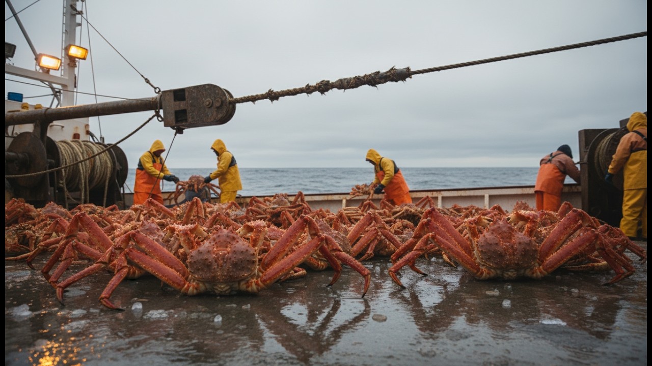 Giant King Crab Caught by the Millions — Massive Pots, Massive Payoff