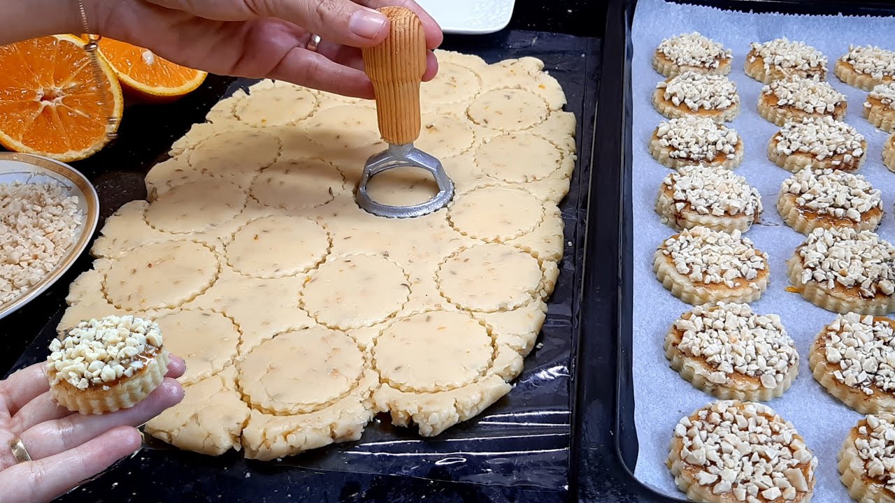 أسهل وأسرع حلوة لشرب الشاي بمذاق البرتقال لذة وهشيشة وكذوب فالفم😋سهل مهل بكمية وفيرة/دواز اتاي/صابلي