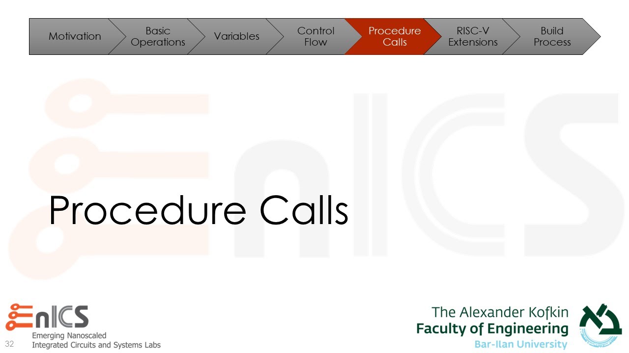 SoC 101 - Lecture 3e: Procedure Calls
