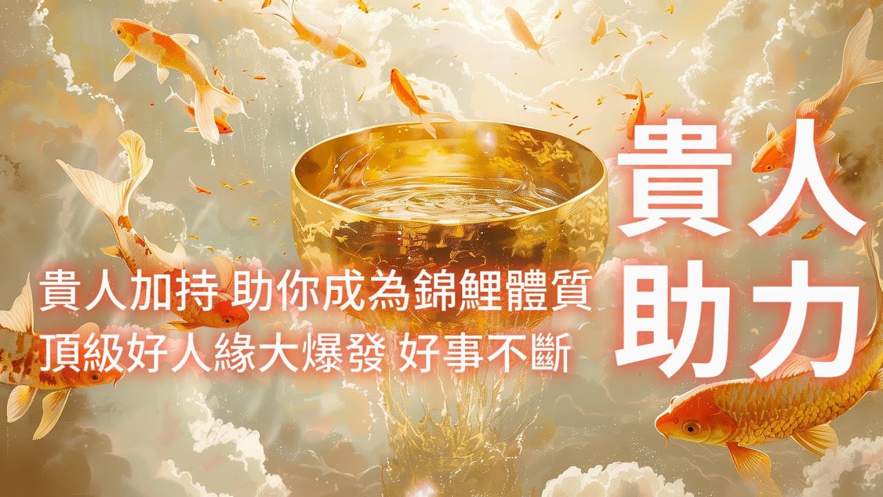 貴人加持 助你成為錦鯉體質 頂級好人緣大爆發🔥 聆聽10分鐘 你將迎來人生中的高光時刻✨整年都是超強幸運兒🍀 頂級好人緣讓你在任何地方都能如魚得水 事業💼 愛情♥️ 財富💰大豐收 好事不斷
