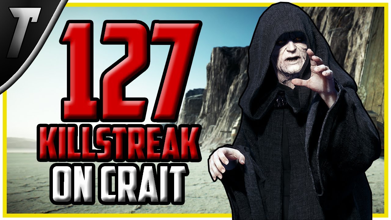 Star Wars Battlefront 2 Emperor Palpatine 127 Killstreak (Crait)