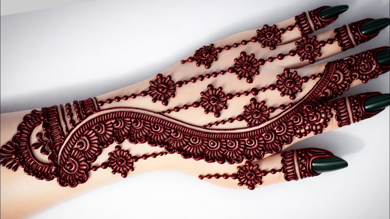 Easy Trick Mehndi Design | New Dots Mehndi Design| Simple Mehndi Design | Mehandi Ka Design 2025