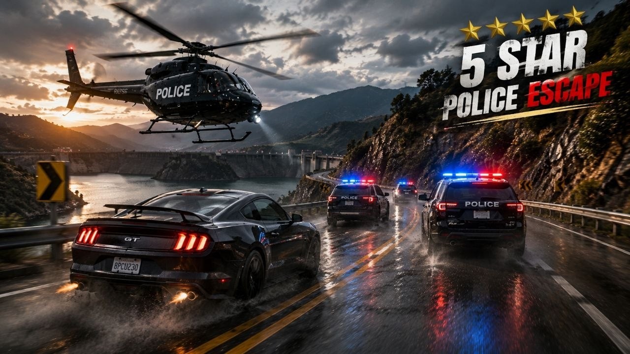 GTA V Police Escape 🚔 5 Star Wanted Level Chase!  #gta #gtaonline #gta6  #gaming