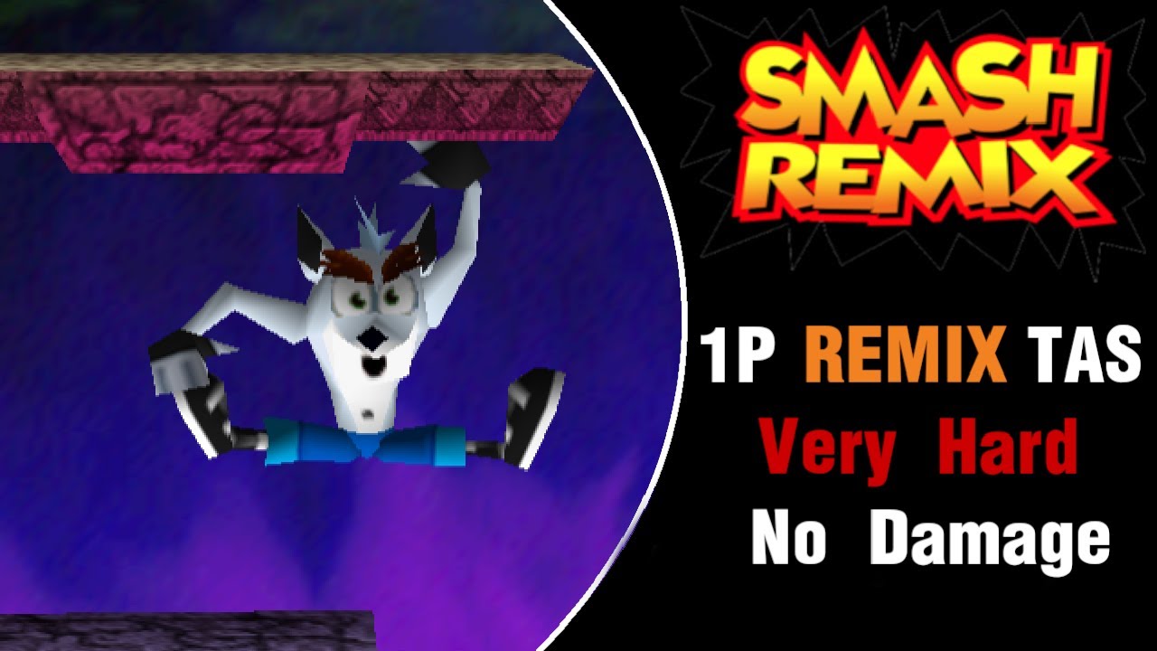 Smash Remix [TAS] - Crash Remix Mode (Very Hard, No Damage)