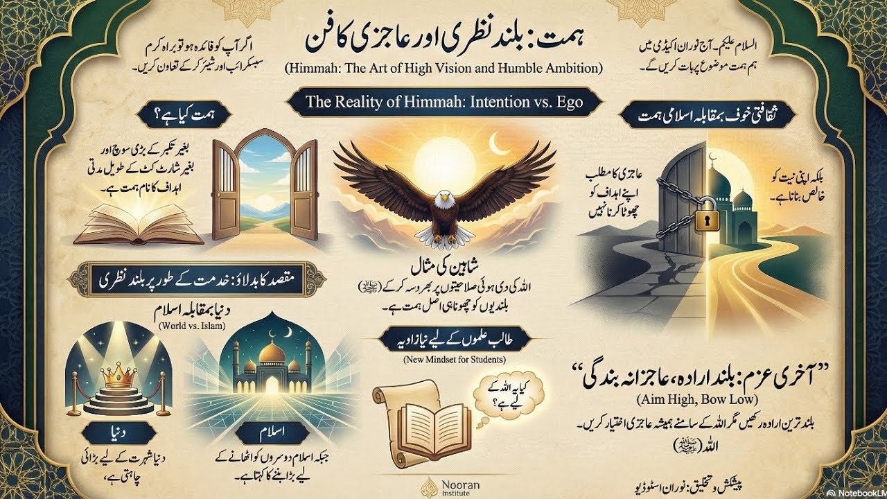بلند ہدف، عاجز دل
