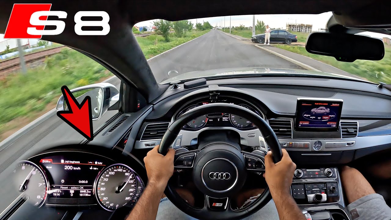 AUDI S8 670HP - STAGE 2 - BRUTAL ACCELERATION - 0 100 KMH - DRAGY