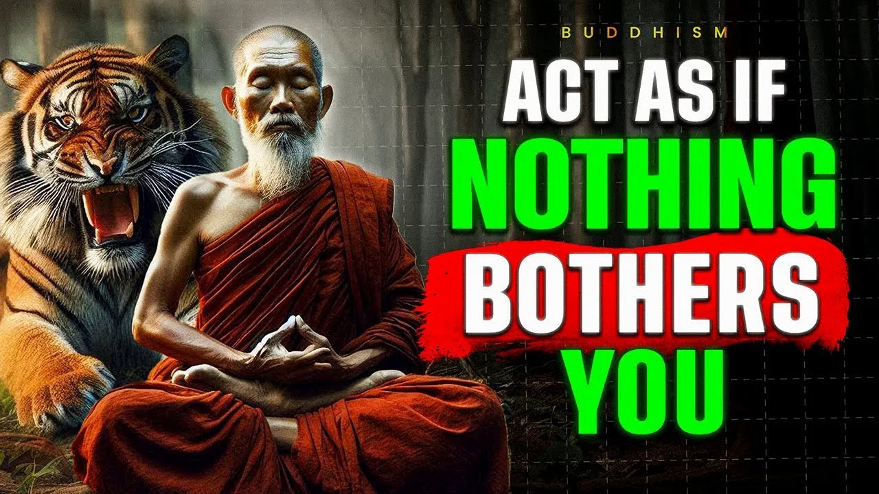ACT AS IF NOTHING BOTHERS YOU 14 Ways to Master It!  Buddhism In English