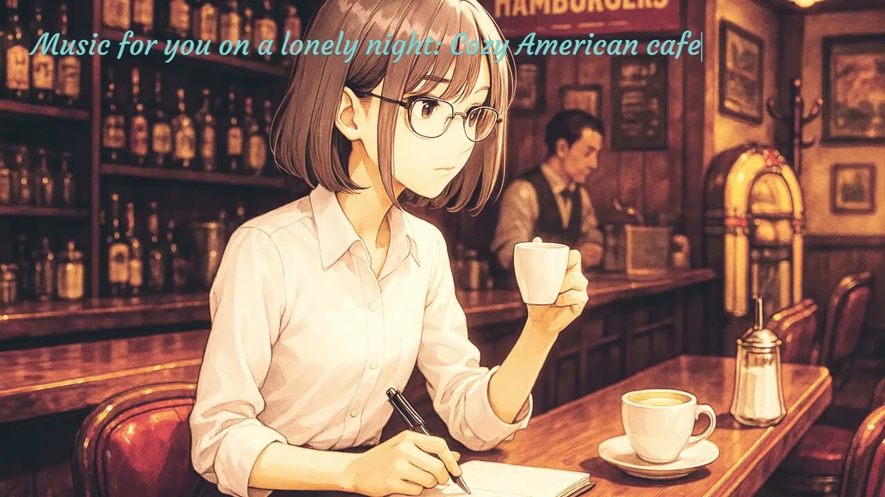 🌃🌌🌉Music for you on a lonely night...【Cozy American cafe】【作業用BGM】