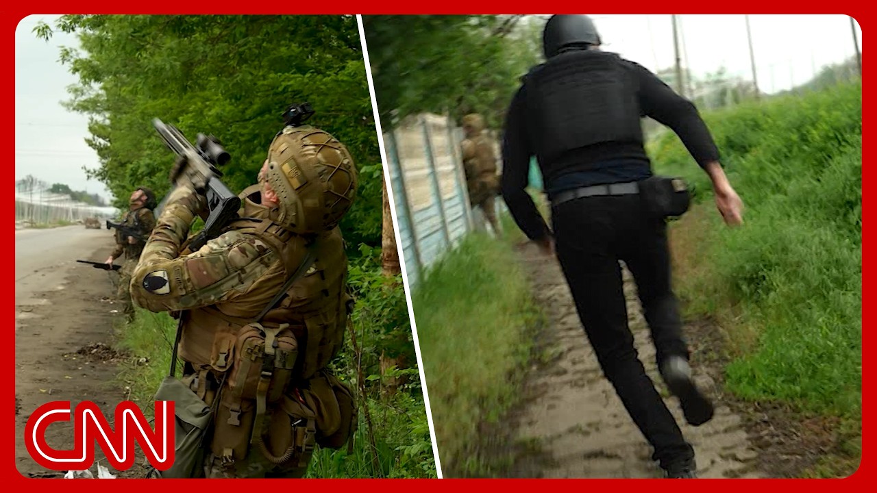 Russian drones attack CNN 14x at Ukraine's 'Road of Life'