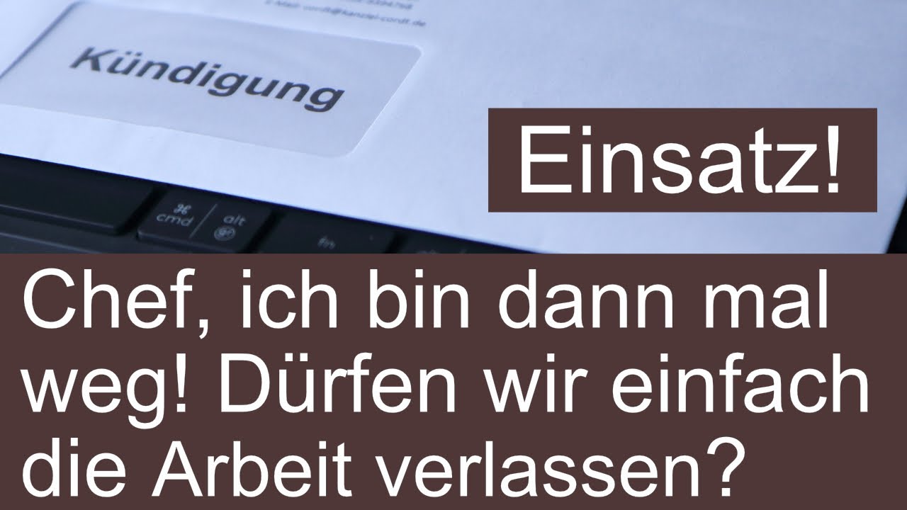 Einsatz! Chef, ich bin dann mal bei der Feuerwehr! // Darf ich die Arbeit einfach verlassen?