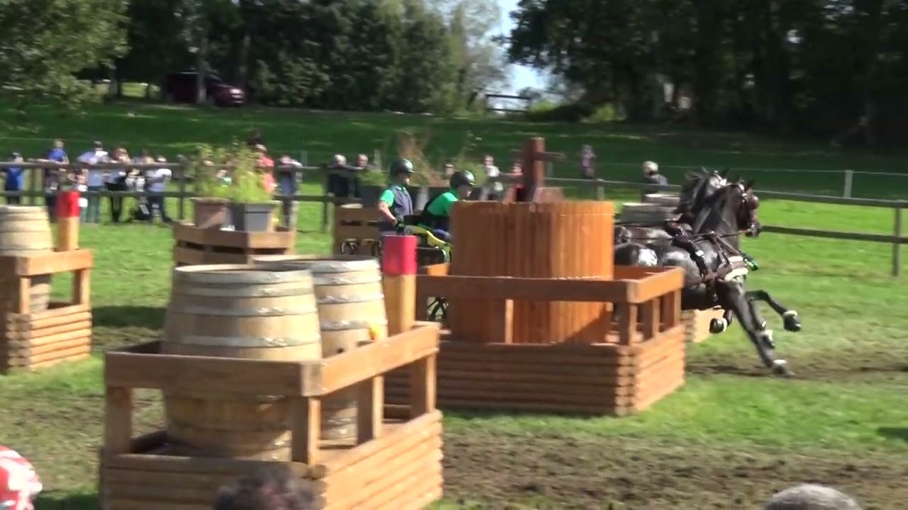 Martin HÖLLE (HUN) FEI CH-M-AH2, Le Pin au Haras (France), marathon, obstacle Nr. 1, 30.09.2023