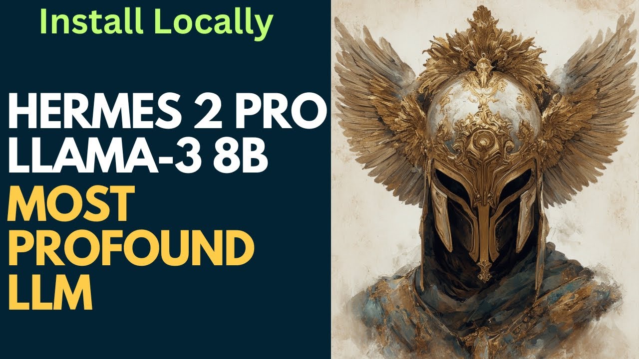 Install Hermes 2 Pro - Llama-3 8B Locally on Windows- Most Profound Model