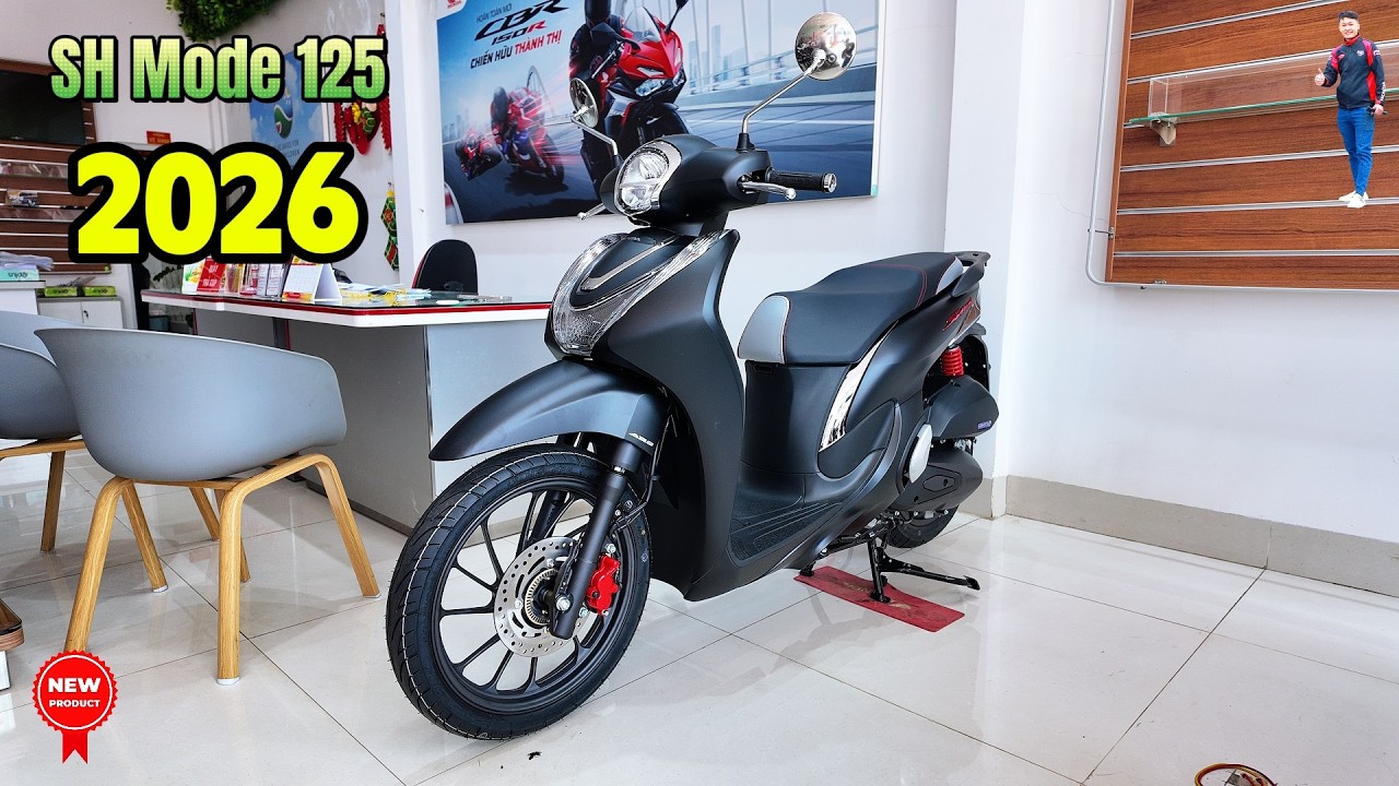 Honda SH Mode 125 ABS 2026  &ndash; Matte Blade &ndash; Walkaround &ndash; Tuan Top5