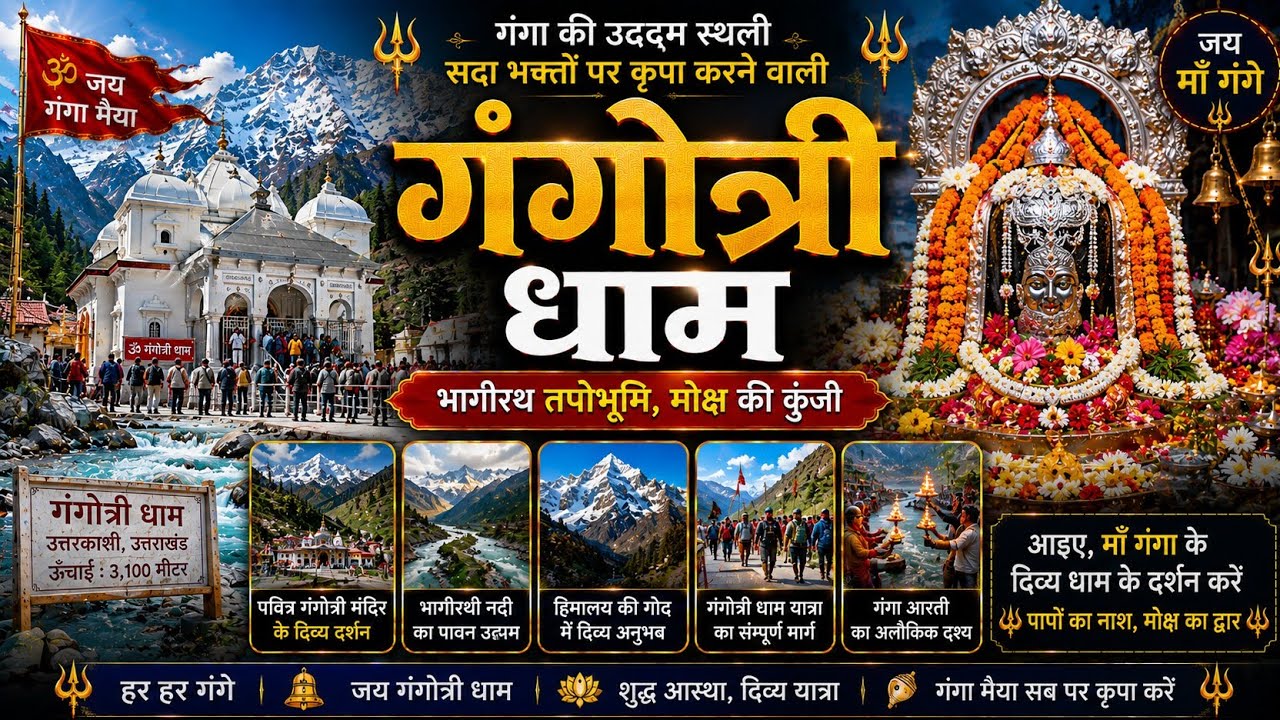 गंगोत्री धाम - माँ गंगा का दिव्य उद्गम || छोटा चार धाम यात्रा 2026 #gangotri #chardham #ganga #viral