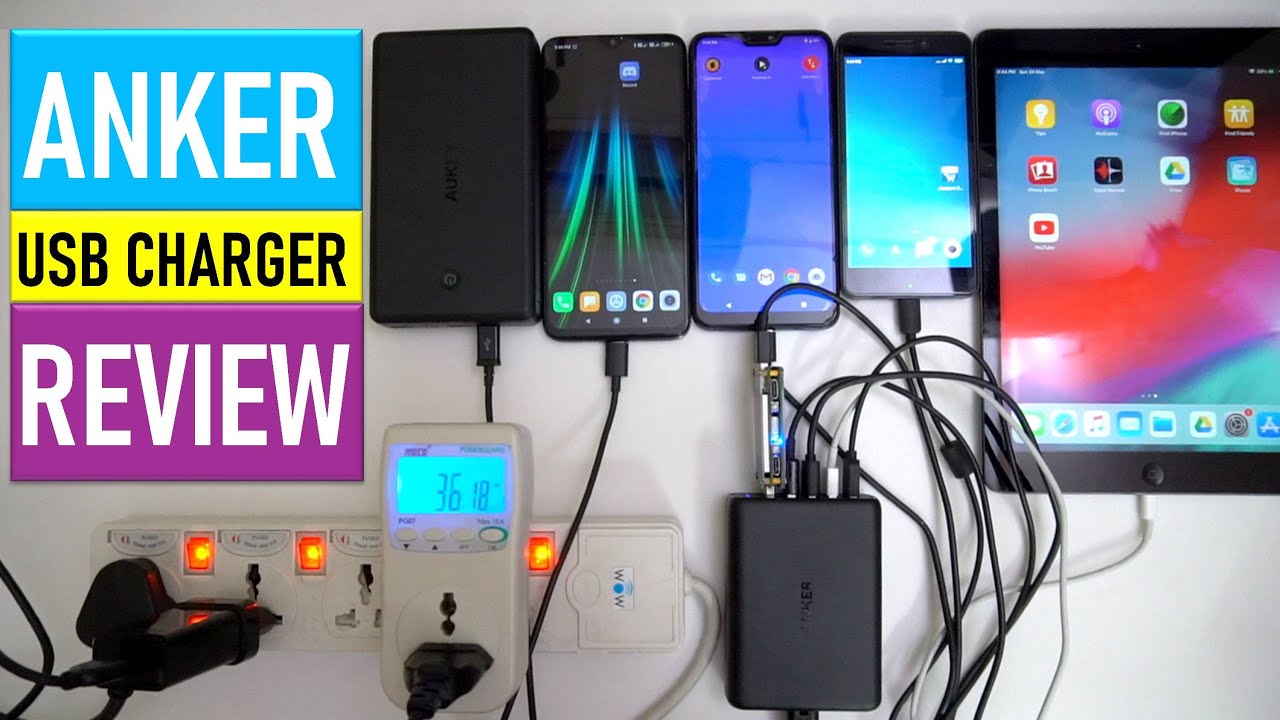 Зарядное устройство Anker PowerPort Speed ​​5 с 5 портами | USB-зарядное устройство мощностью 63 ...