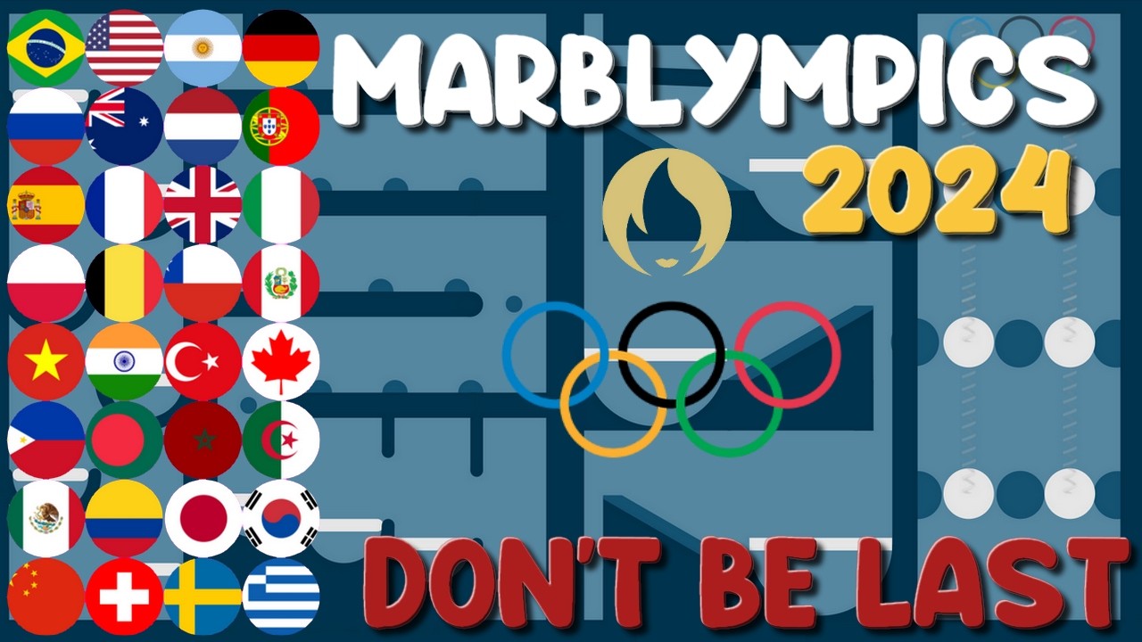 Don't Be Last - MarblOlympics 2024 Step 4 - Marble Race in Algodoo