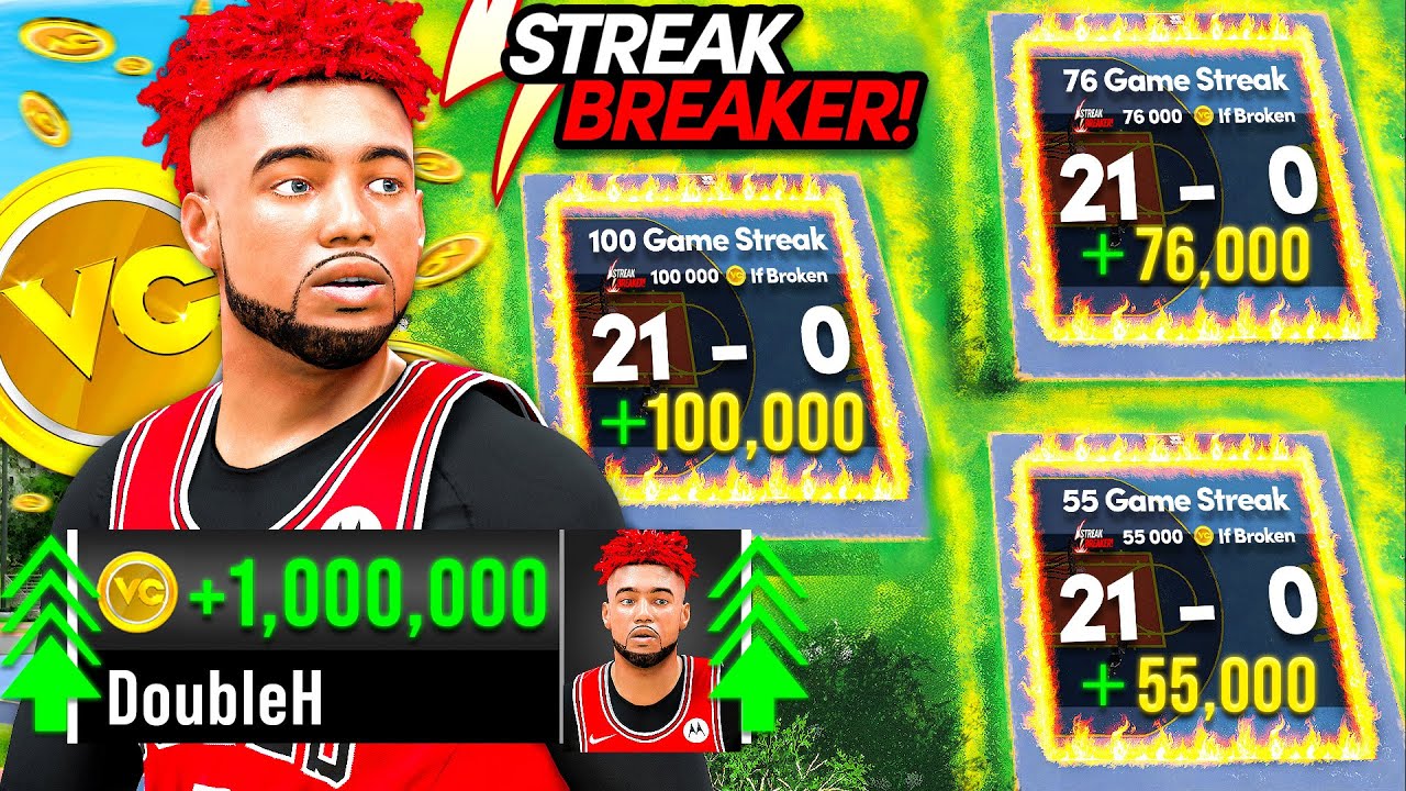 I became the #1 Streak Breaker & made 1 Million VC! Versing 95+ Win% Players on NBA2K26!