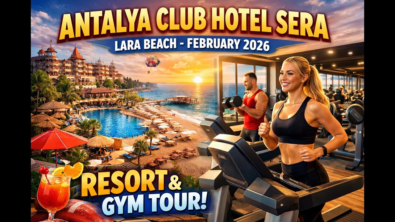 Antalya Club Hotel Sera grounds and gym Lara Beach in February 2026, part 2