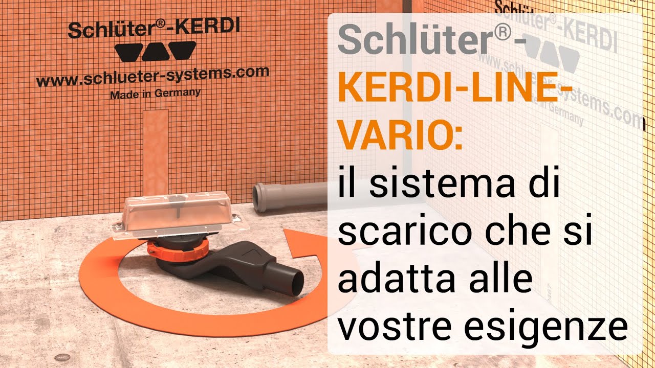 Schlüter®-KERDI-LINE-VARIO: il sistema di scarico che si adatta alle vostre esigenze.