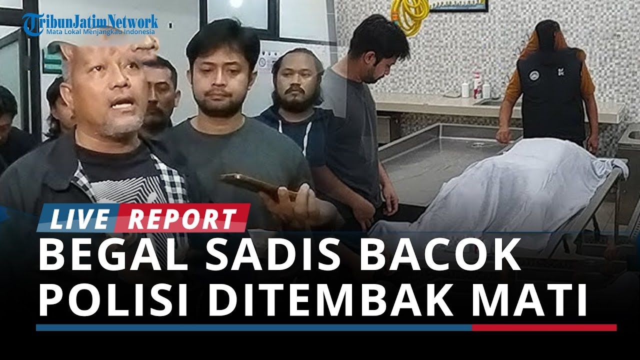 BREAKING NEWS: Pelaku Begal Bacok Polisi Lumajang Ditembak Mati, Melawan Saat Disergap Polda Jatim