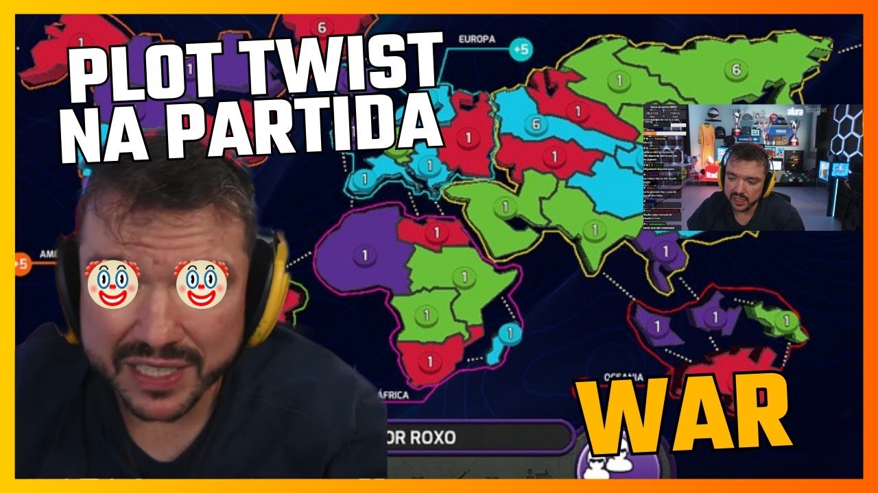 REVIRAVOLTA  NA PARTIDA - WAR ONLINE - GAULES JOGANDO WAR COM A TRIBO