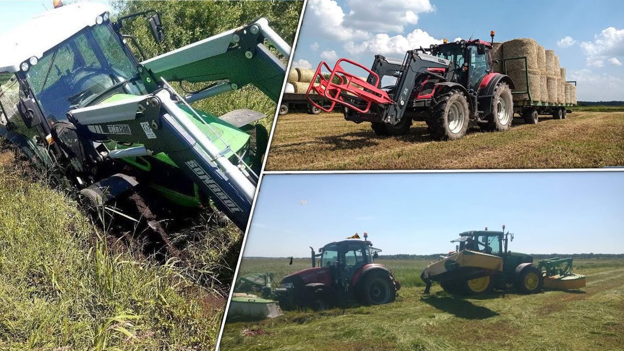 Mokre Sianokosy 2021 ! Natura 2000! Wtopy?! Vatra Claas John Deere