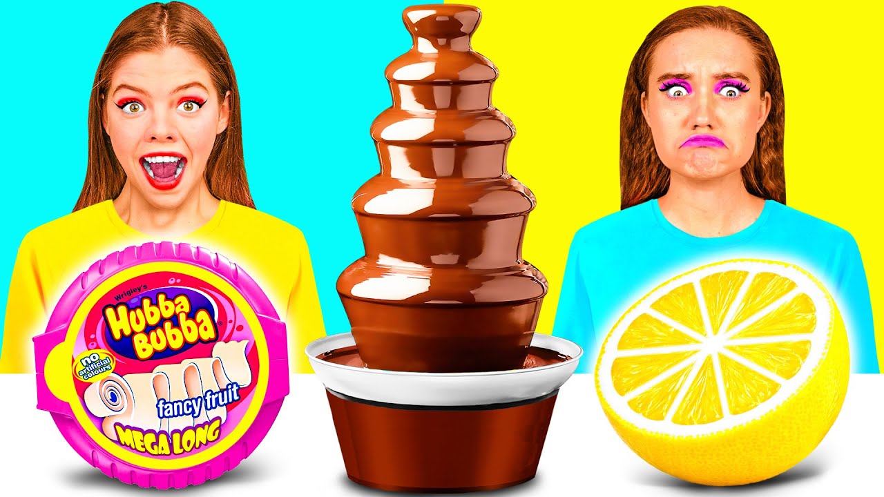 Шоколадный Фонтан Челлендж | Забавные Кухонные Лайфхаки от DaZaZa Challenge