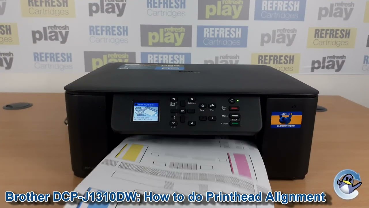 Brother DCP-J1310DW: как выполнить выравнивание печатающей головки