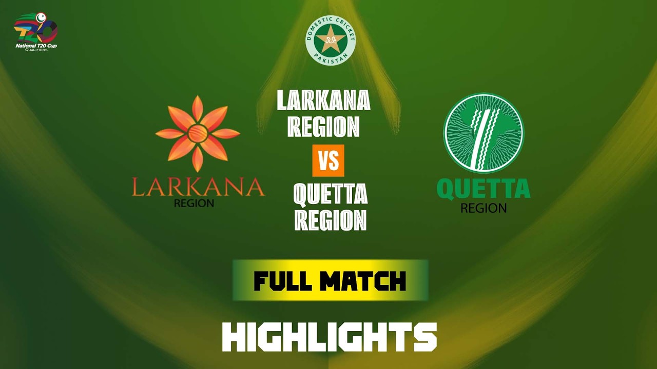 Full Match Highlights | Larkana vs Quetta | National T20 Qualifier | Match 14  | MZA1T