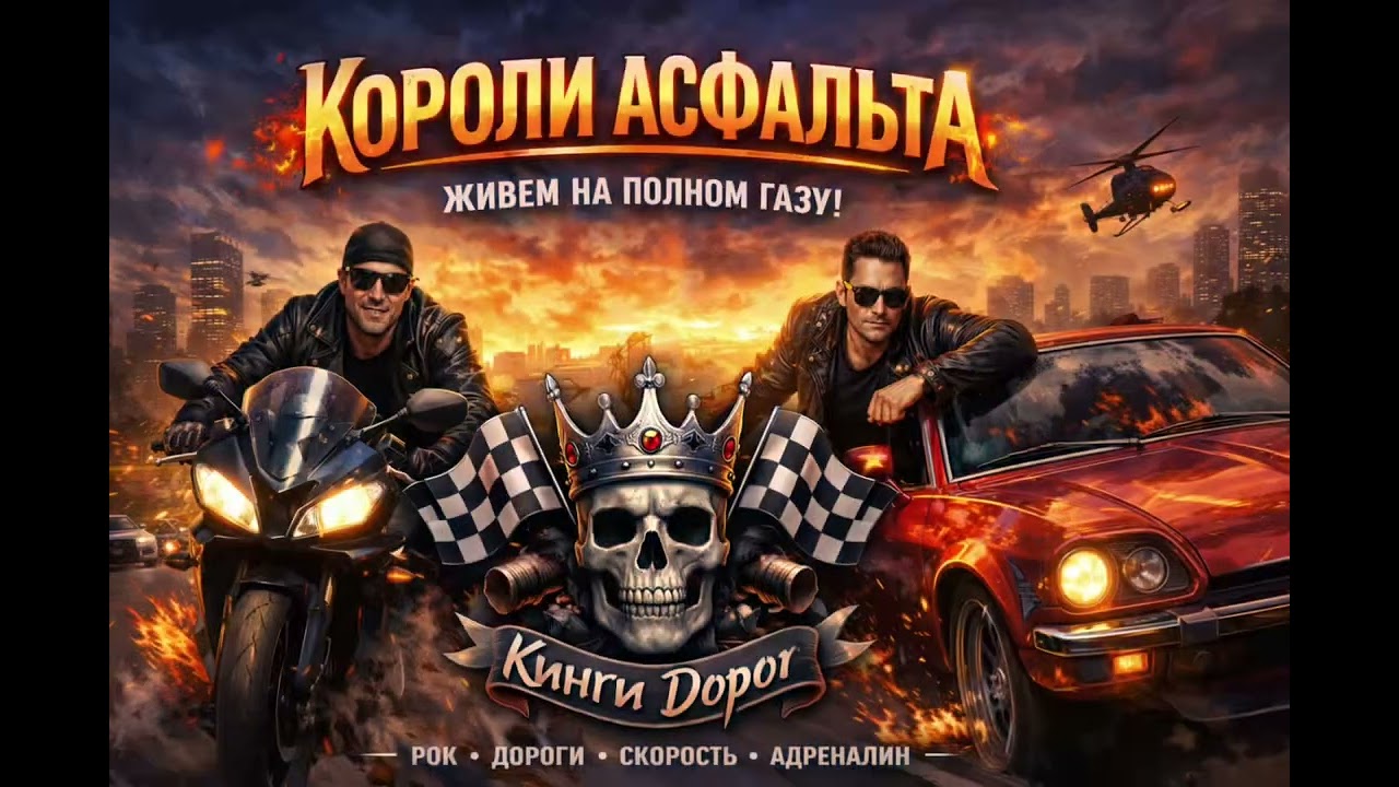 Короли асфальта — полный трек | Лёгкий рок | Дорога, скорость, адреналин
