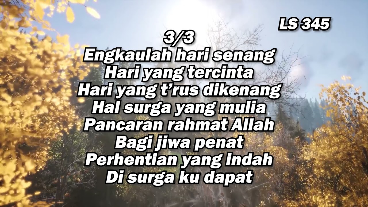 Lagu Sion No. 345 | Oh Hari Perhentian
