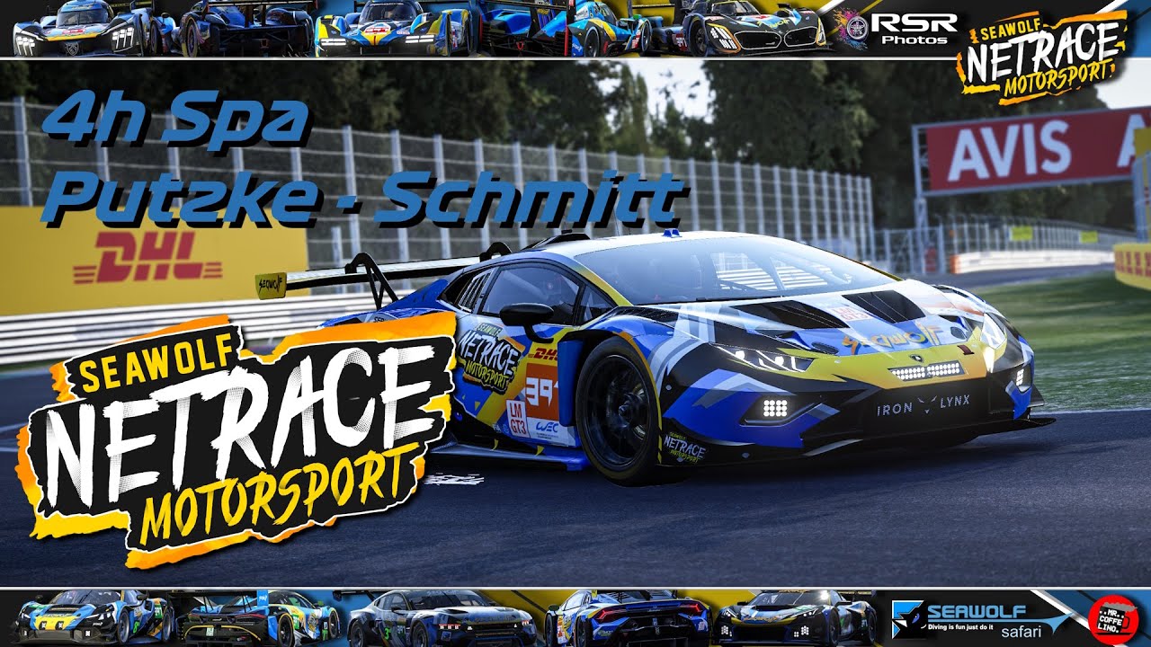 4h Spa - Seawolf NetRace Motorsport GT3 - Le Mans Ultimate Endurance Event