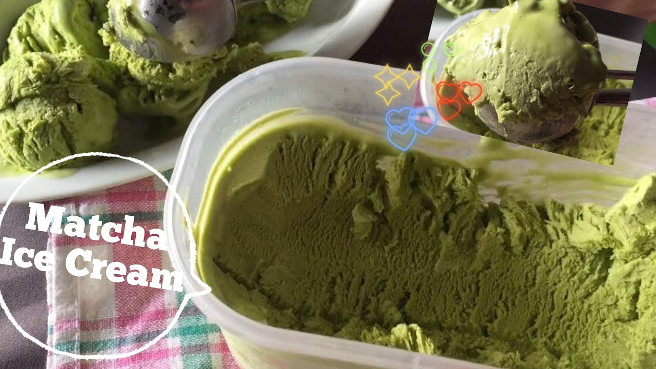 CARA MEMBUAT ES KRIM TERENAK - RESEP ES KRIM MATCHA 😍