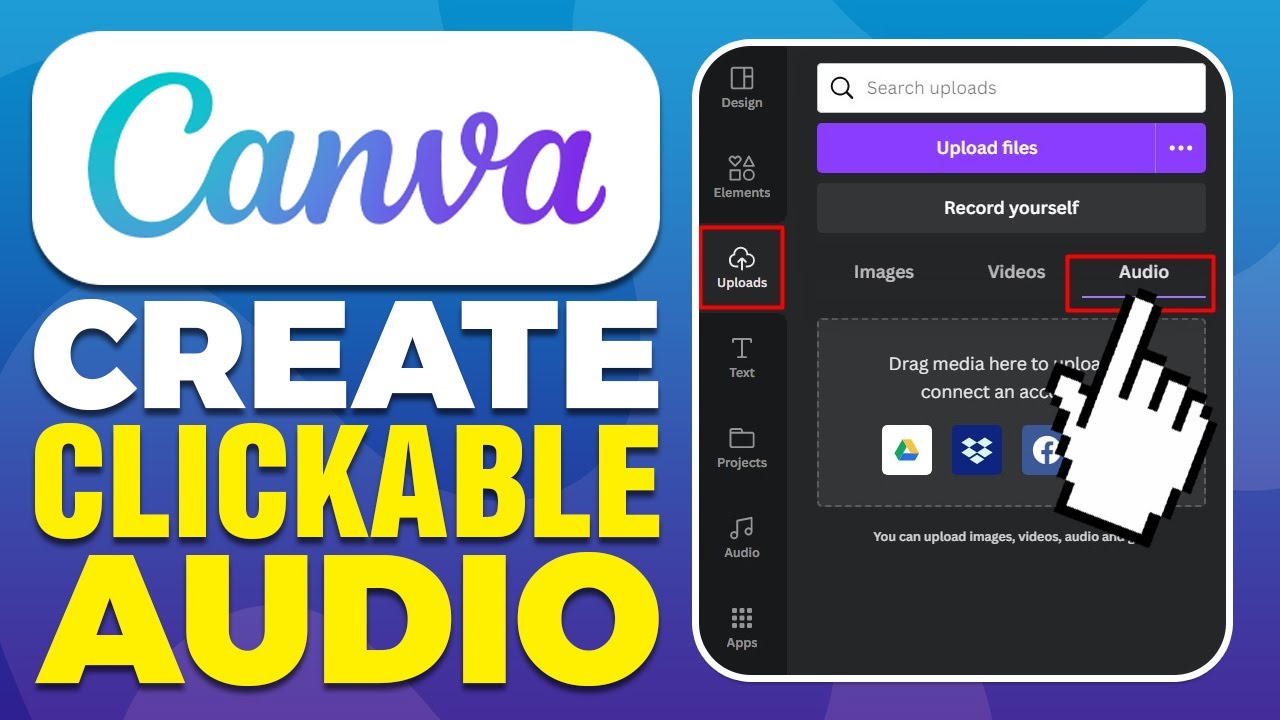 How To Create Clickable Audio in Canva Presentation (2025)