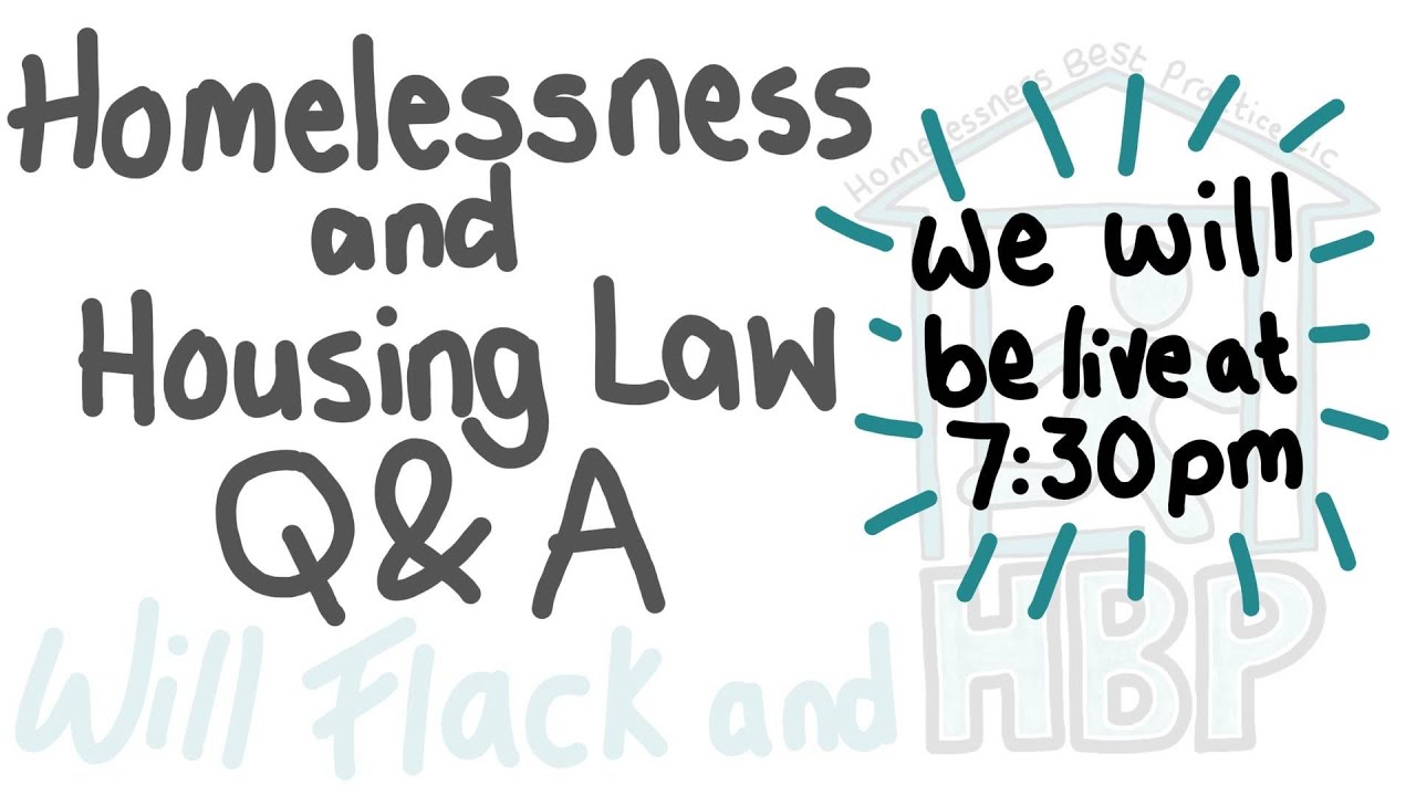 Homelessness Law Q&A Livestream 29th February 2024