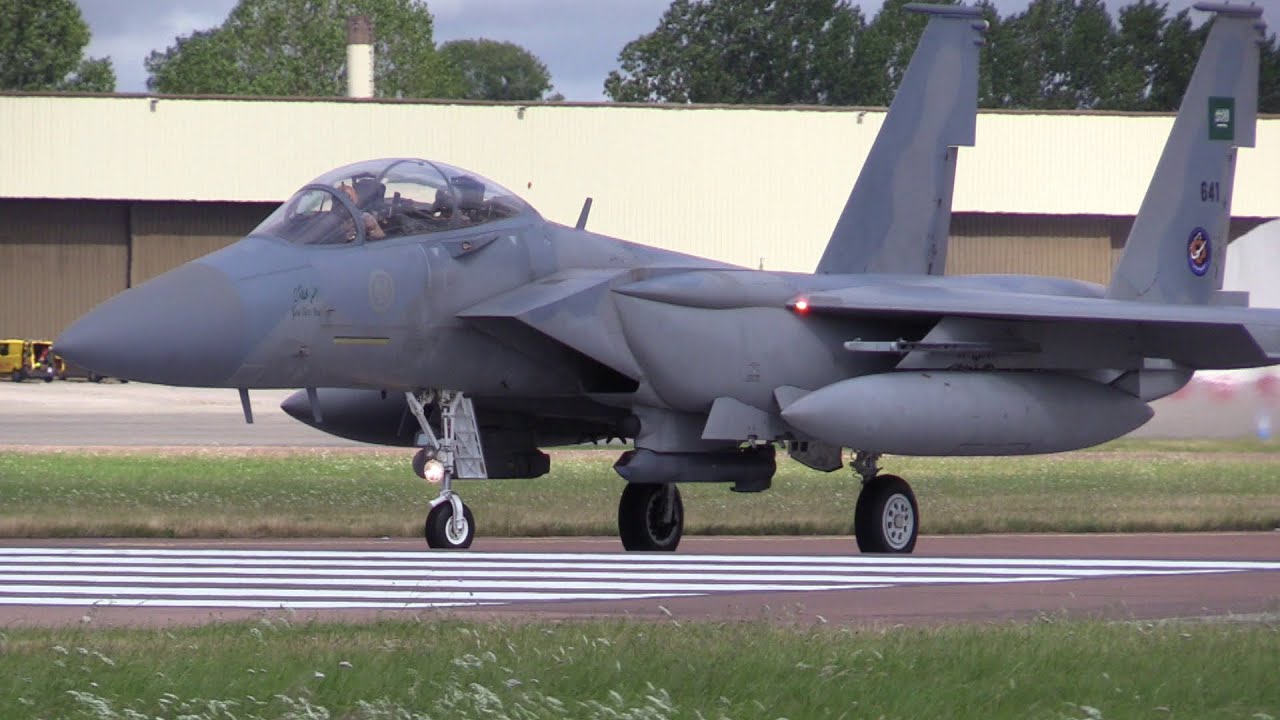 24/07/22 RIAT 2024 | Royal Saudi Air Force F-15SA Eagle & A330 MRTT Departure from RAF Fairford