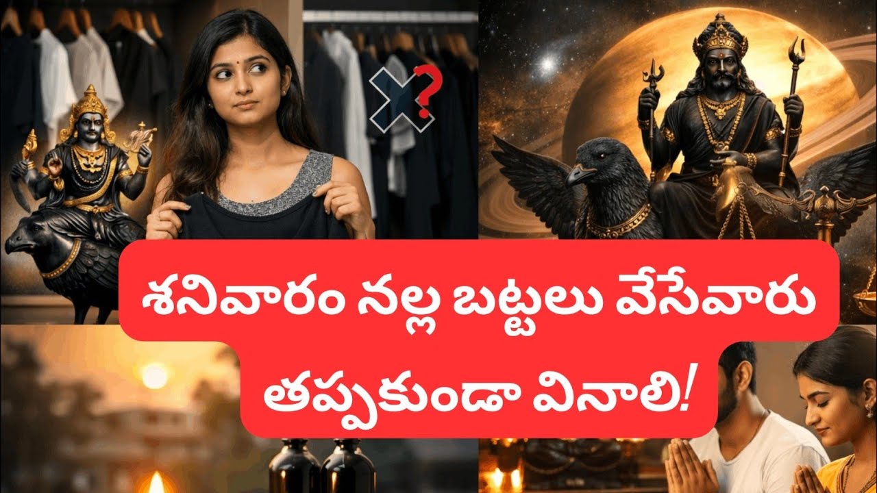 శనివారం నల్ల బట్టలు వేసేవారు తప్పకుండా వినాలి! #devotional  #astrology #shortvideos #telugubhakti 🙏🌹