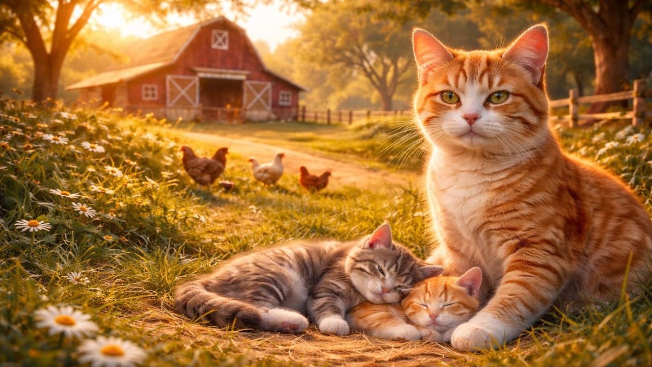 👉 Peaceful Farm Life – No Music, Just Nature 🌿🐓
