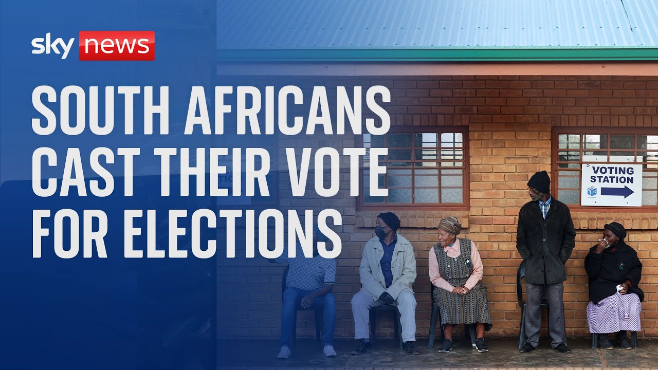 Voters cast their ballots in Cape Town for the South African elections