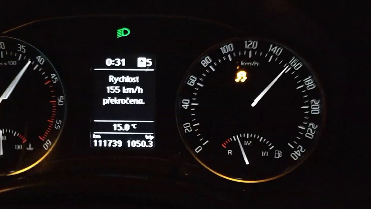Octavia II 1.6 TDI 0-100 + chip 106kW