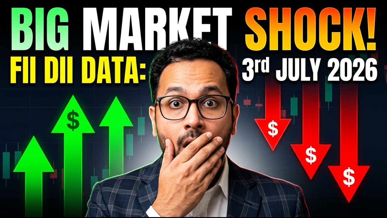 Institutional Flows Update: FIIs Buy, DIIs Sell | July 3 Market Analysis #fii #dii #fiidiidata