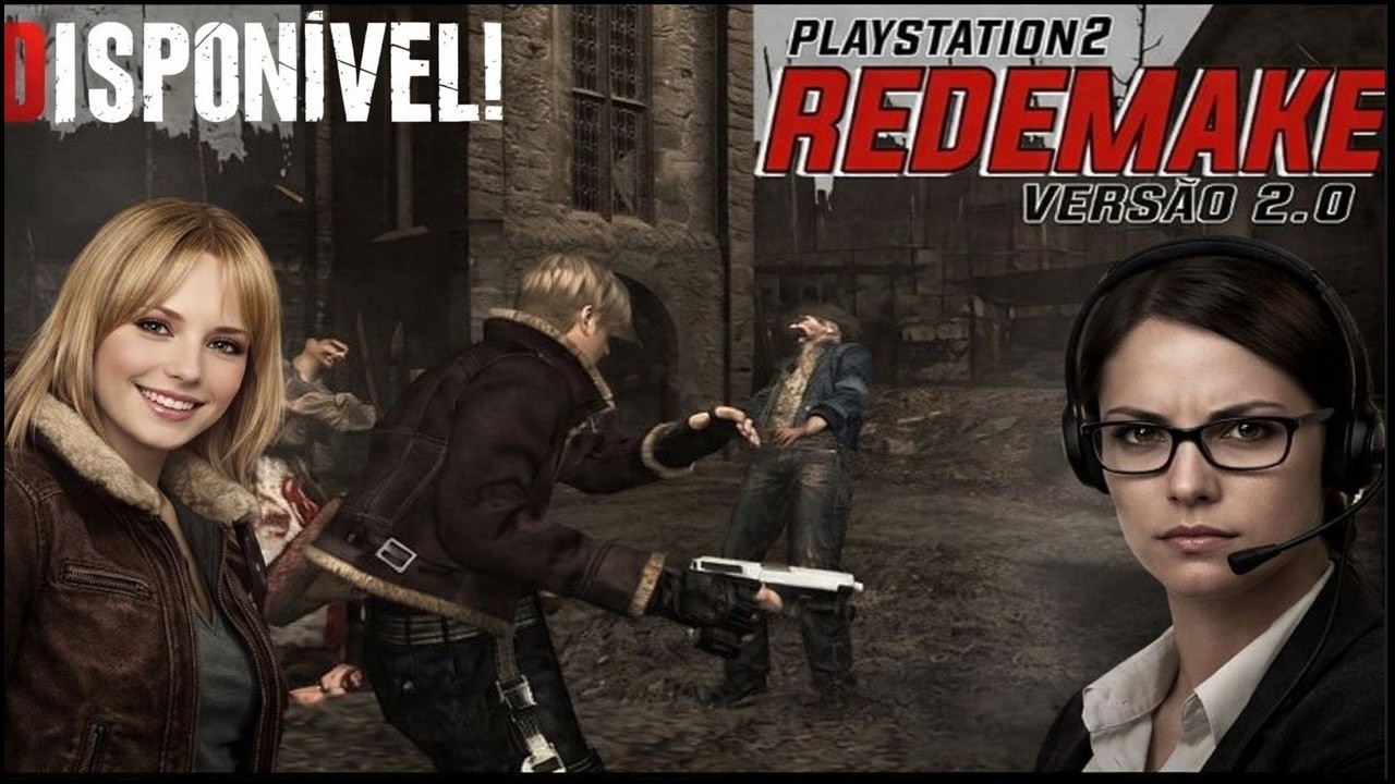 Jogando resident evil 4 remake do ps2