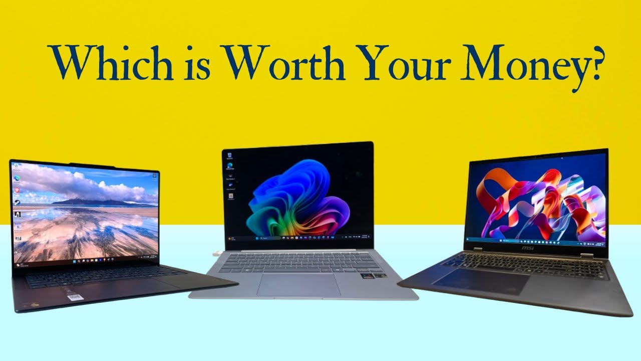 Yoga Slim 7i Aura vs MSI Prestige 16 vs Galaxy Book5 Pro 360 – Which Laptop Should You Buy?