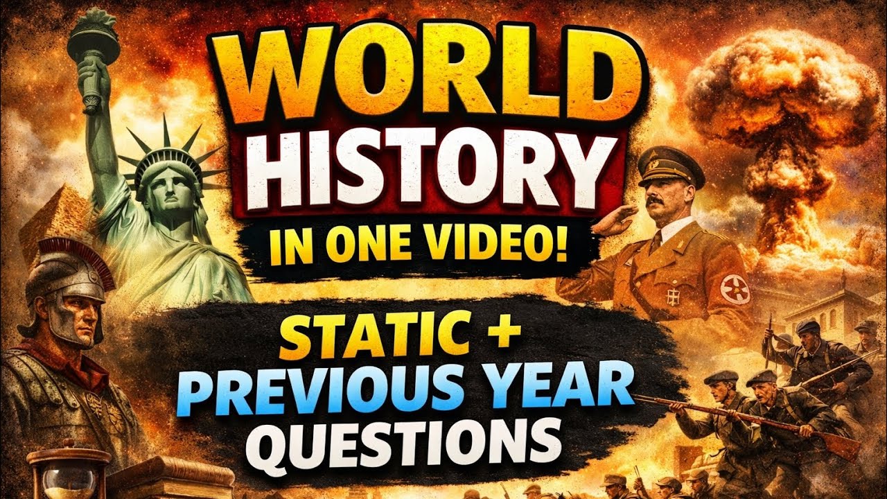 World History Complete for Punjab Exams | Static + Previous Year MCQs| PSSSB,PPSC