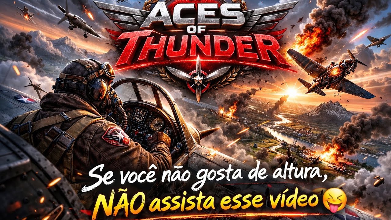 VOAR em REALIDADE VIRTUAL no PSVR2 é BIZARRO! (Aces of Thunder) ✈️🔥