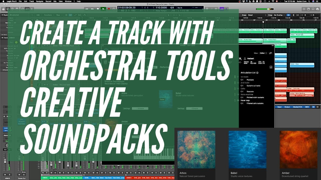 Sample libraries: Creative Soundpacks Arbos, Babel, & Amber in SINE (Orchestral Tools) - Demo sounds