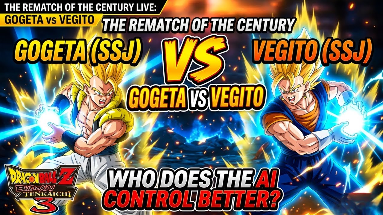 The Rematch of the Century LIVE: Gogeta vs Vegito (Who Does the AI ​​Control Better?)