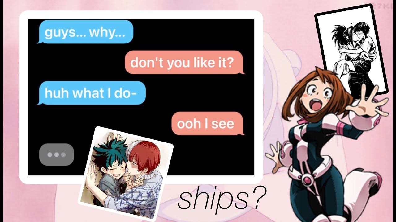 bnha/mha texting au | ships? | jiro's left nostril